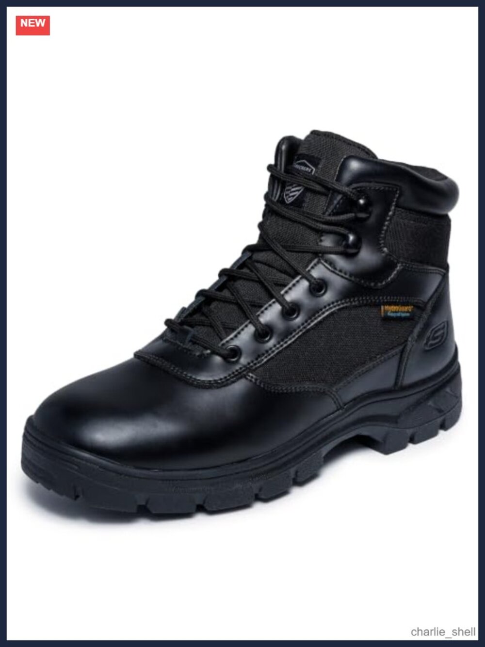 Skechers Wascana Benen Waterproof Lace Up Work Boot Round Toe Memory Foam Insole